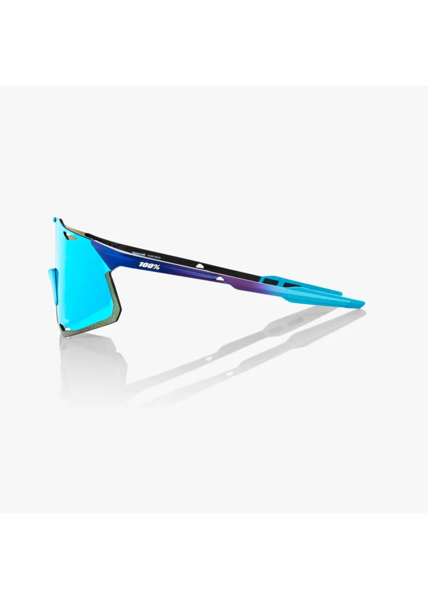 100 Percent 100% Hypercraft Sunglasses - Matte Metallic Into the Fade - Blue Topaz Multilayer Mirror Lens