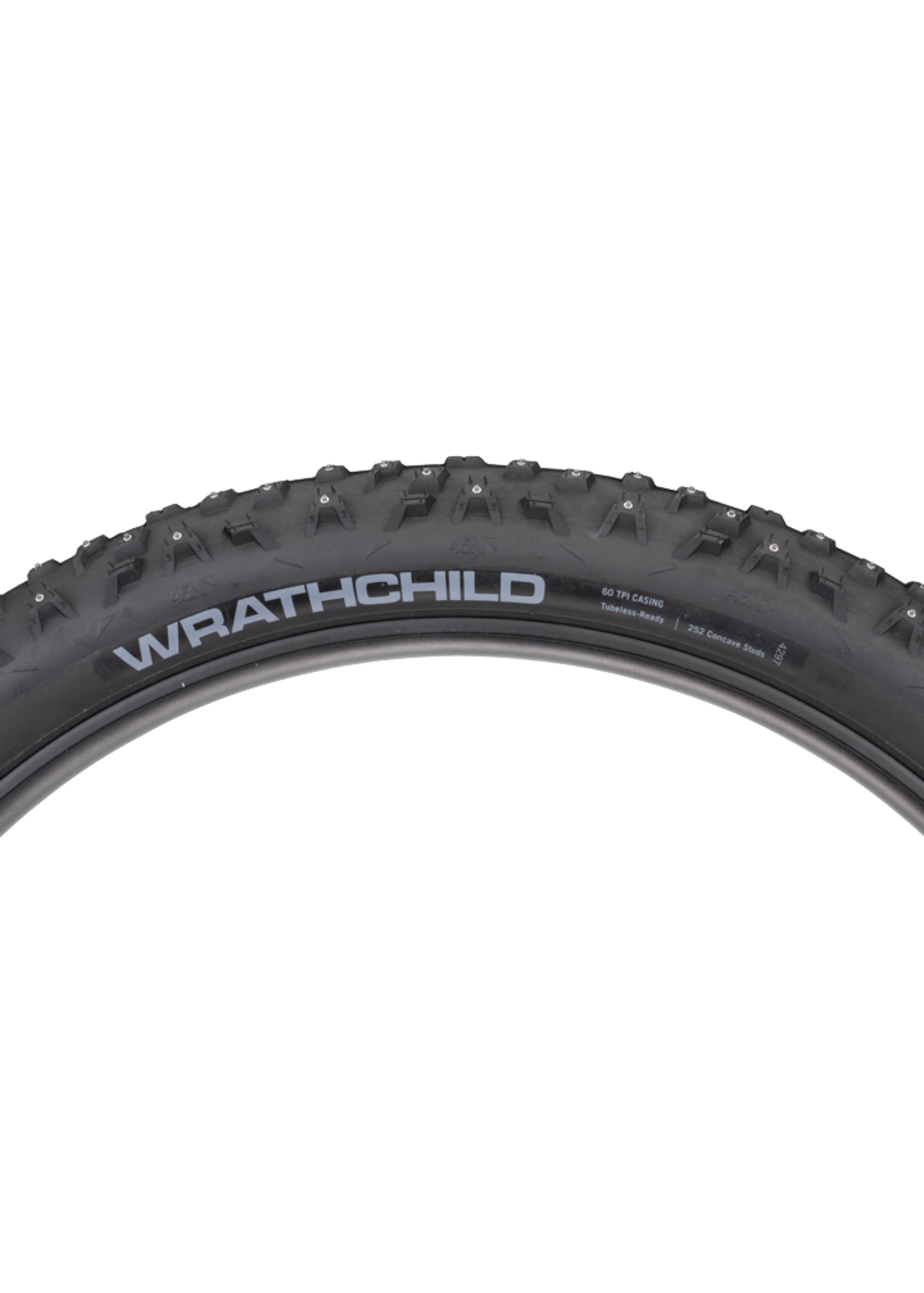 45NRTH 45NRTH Wrathchild Tire Tubeless Folding Concave Carbide Studs BLACK