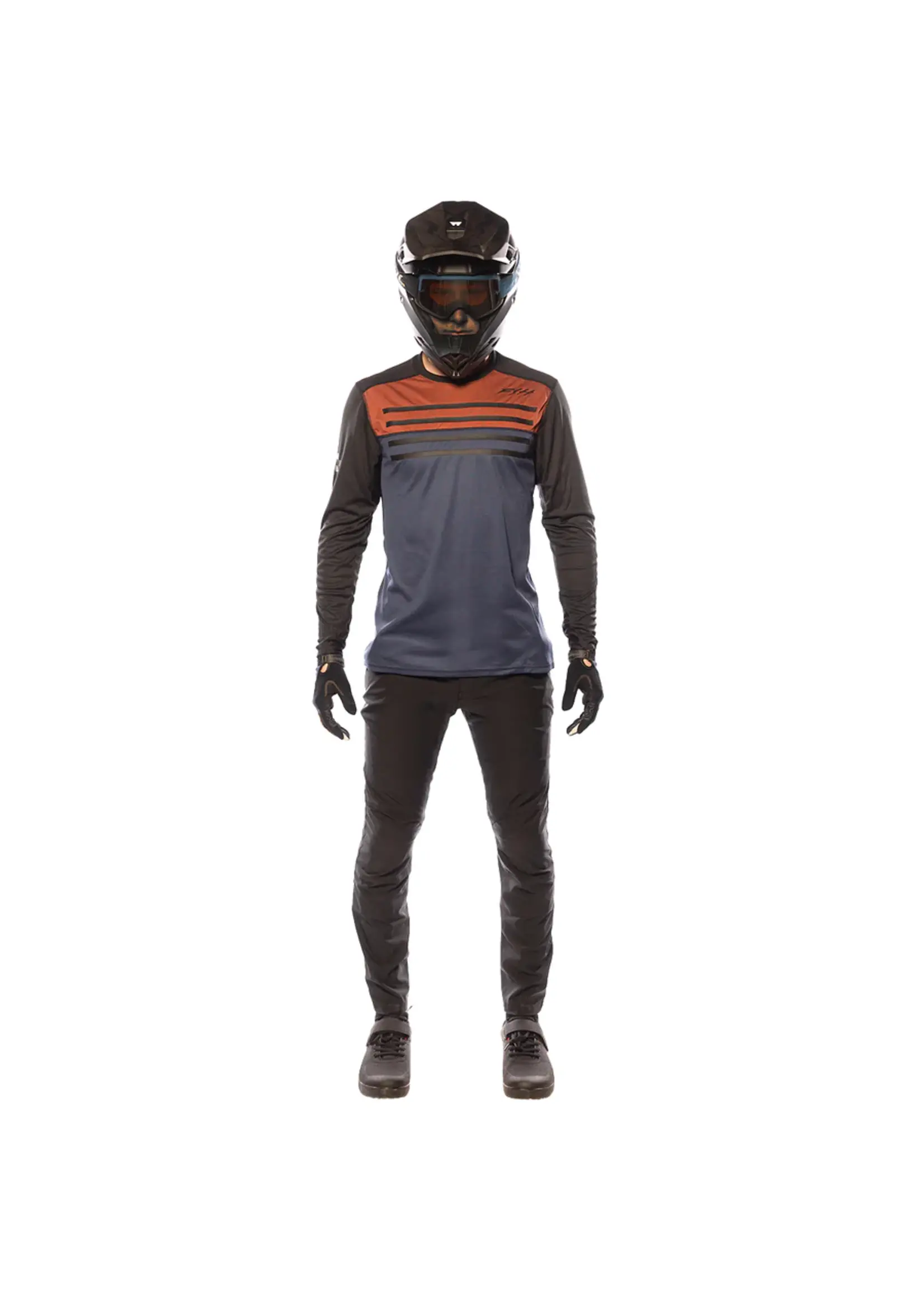 Fasthouse FASTHOUSE Sidewinder Alloy Long Sleeve Jersey Rust/Midnight Navy
