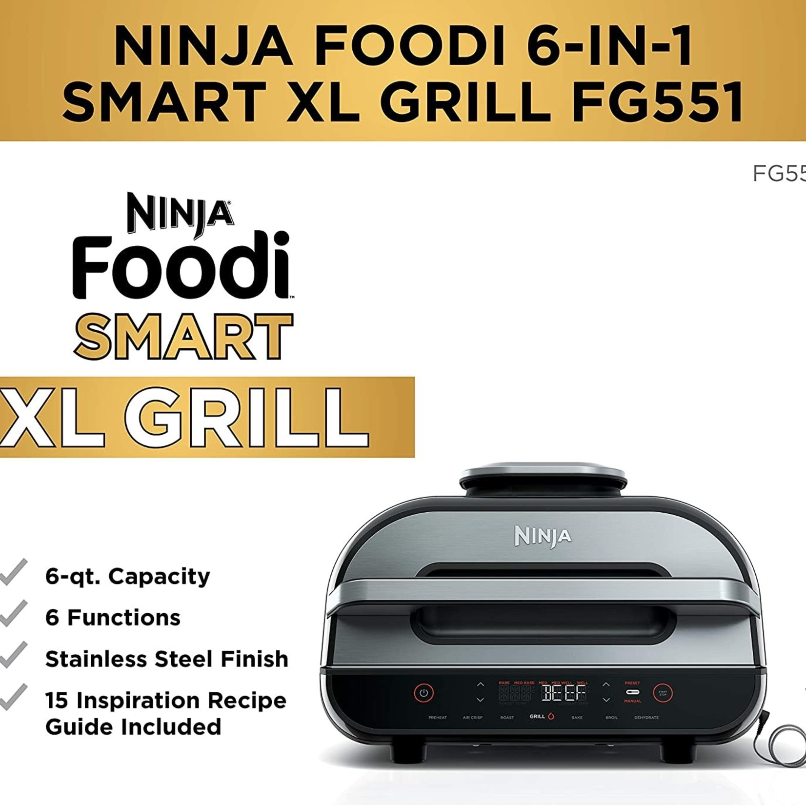 Ninja Ninja Foodi Smart XL 6-in-1 Indoor Grill