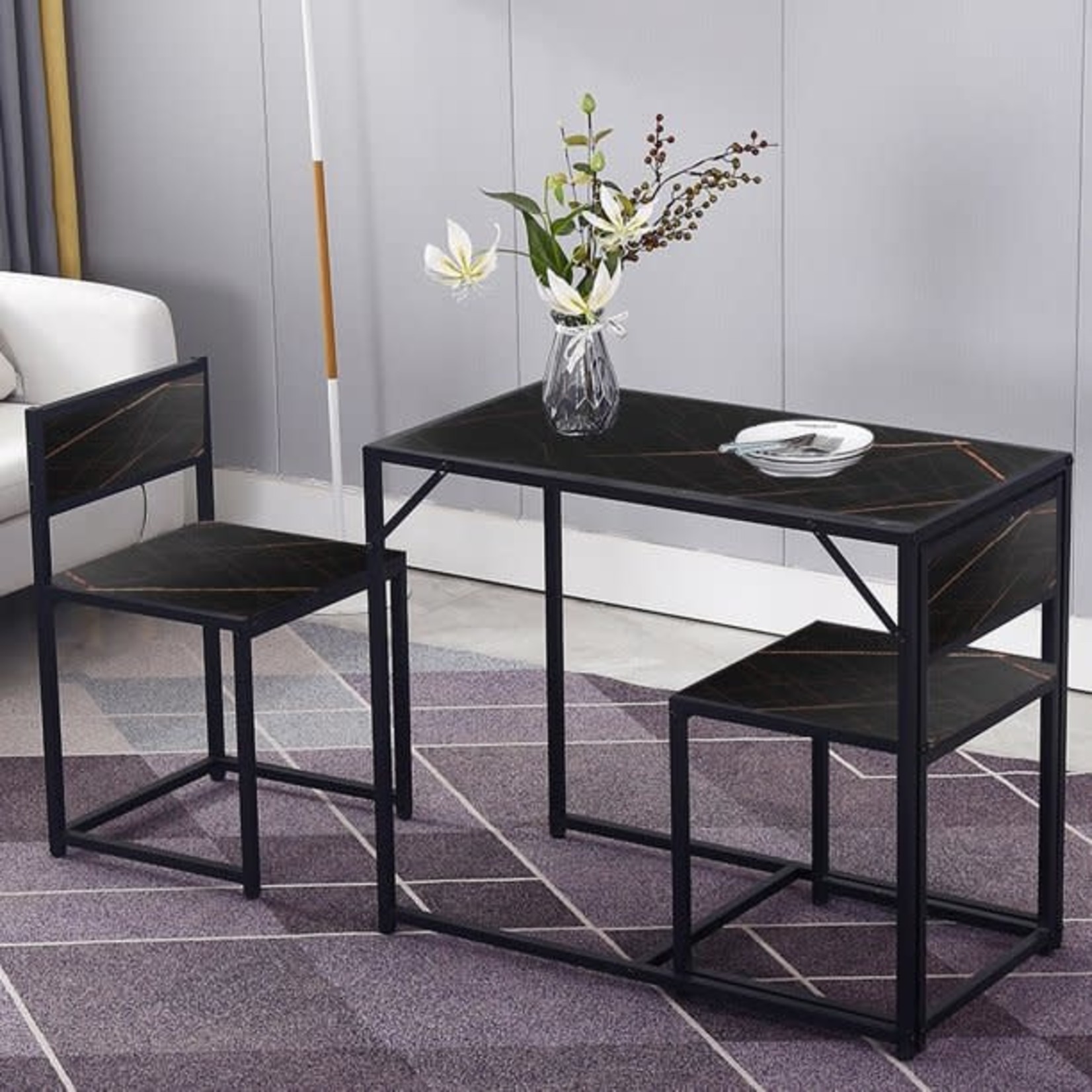 DINAZA Modern Table and Chairs Set