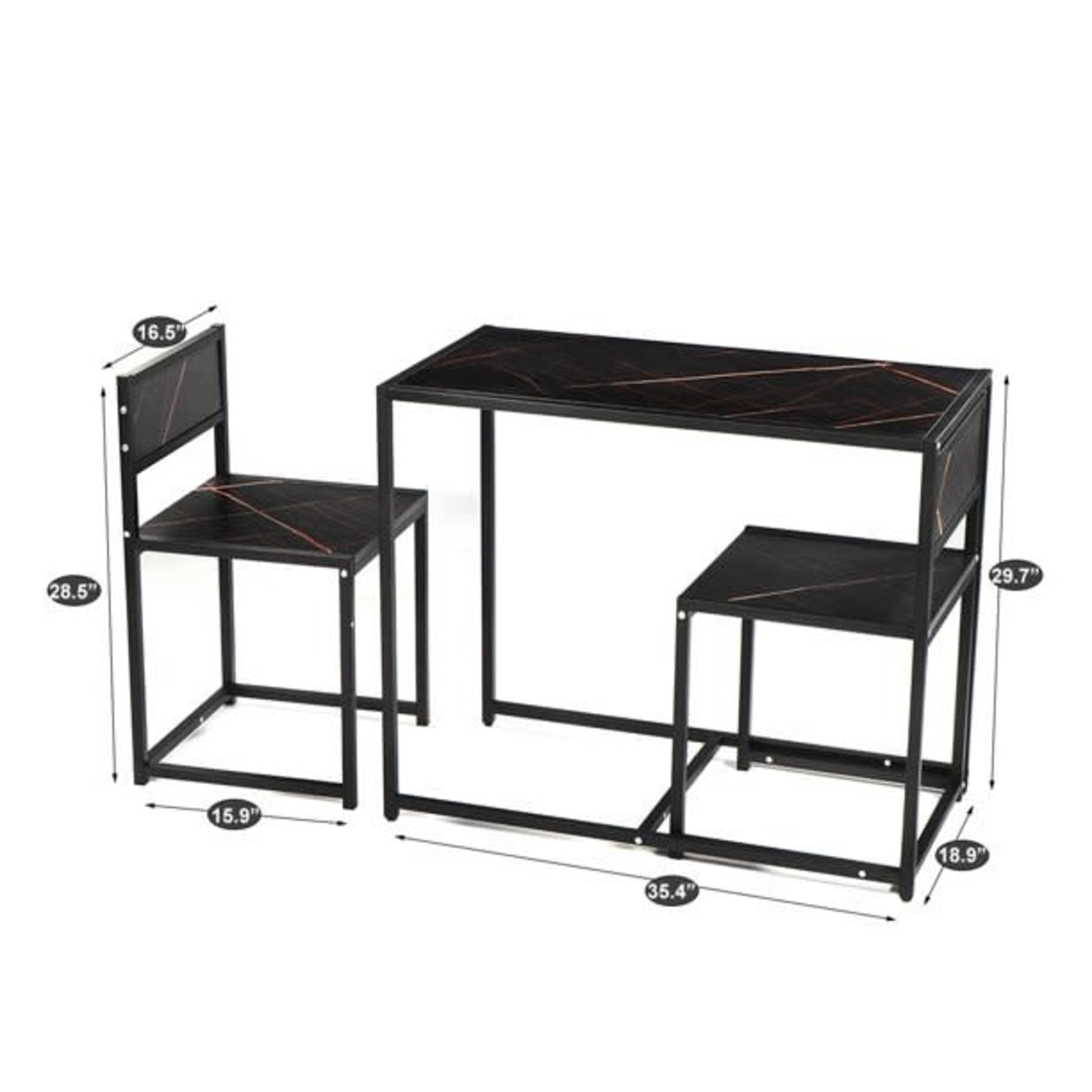 DINAZA Modern Table and Chairs Set