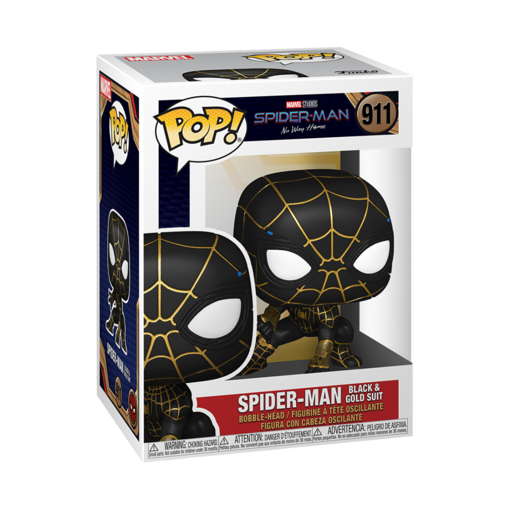 Funko Funko Pop! Spider-Man:  Black and Gold Suit Vinyl Figure #911