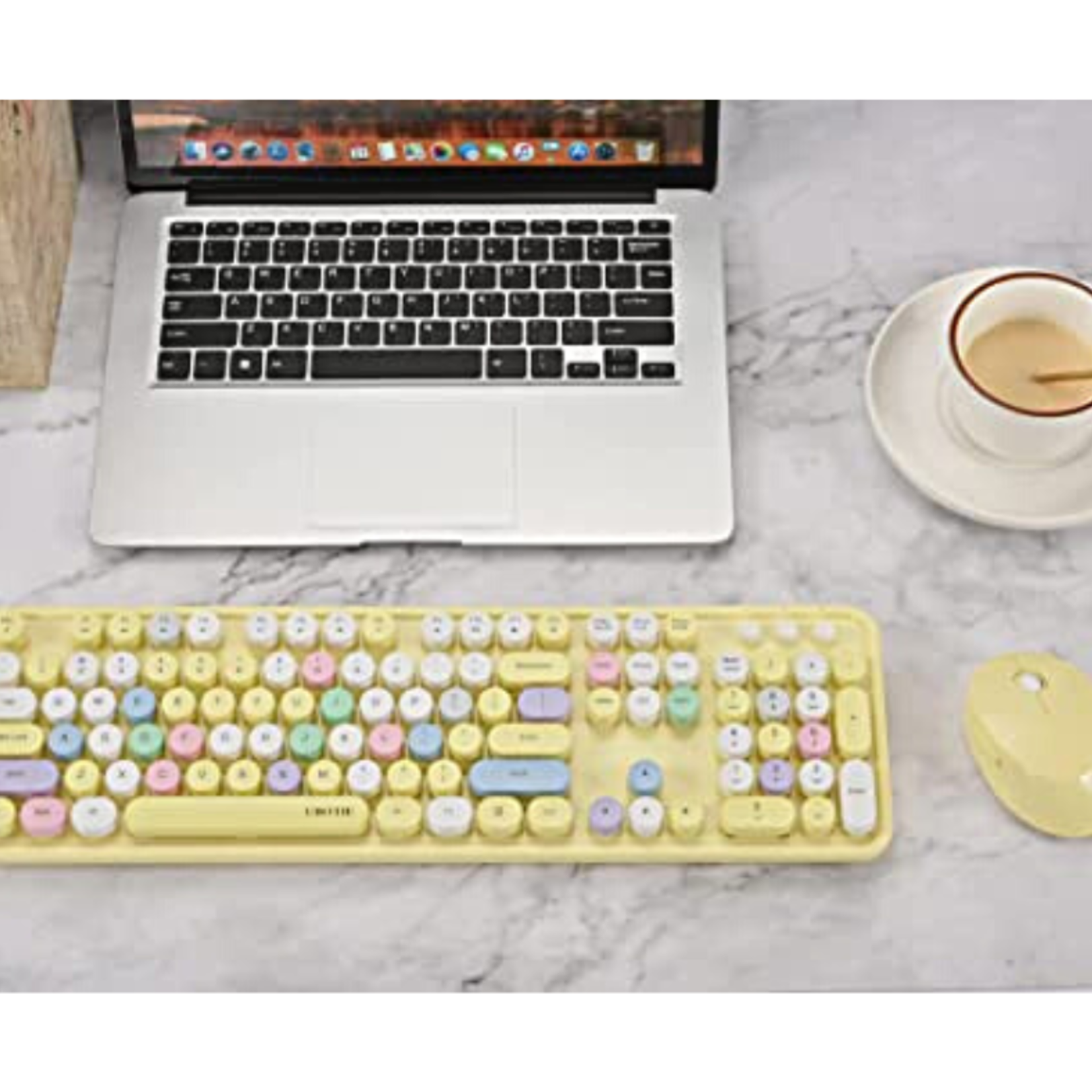 Colorful Wireless Keyboard & Mouse