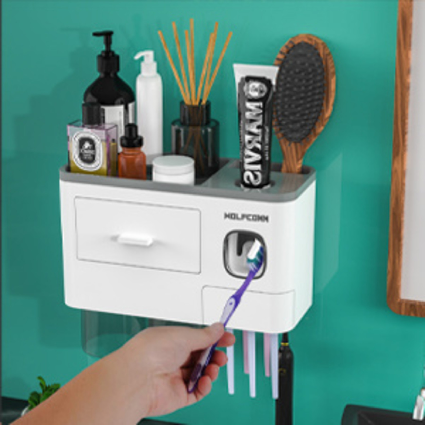 2 Cup Toothbrush Rack Wash Suit