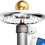 Deluxe Solar Flag Pole Light