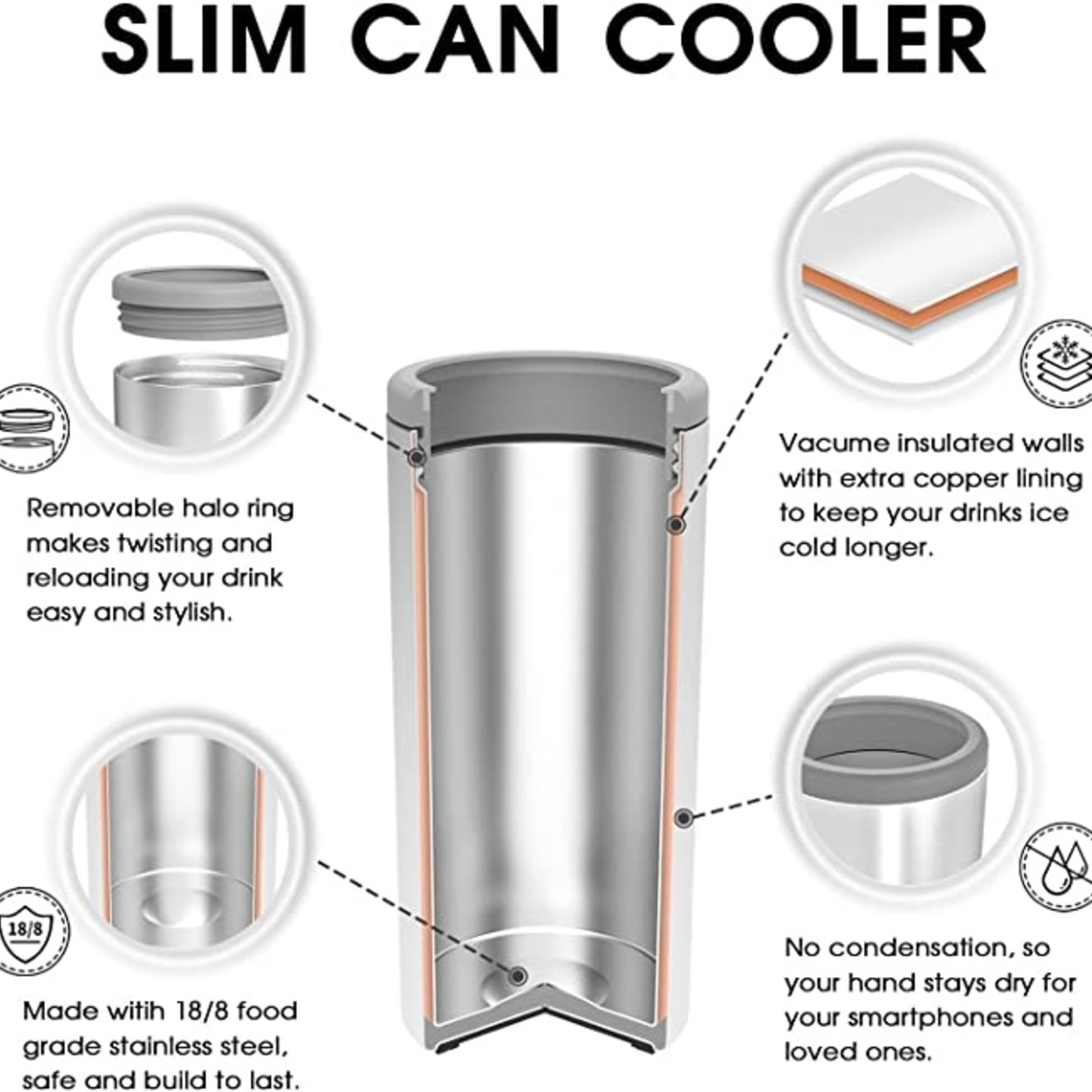 Skinny Can Cooler Tumbler