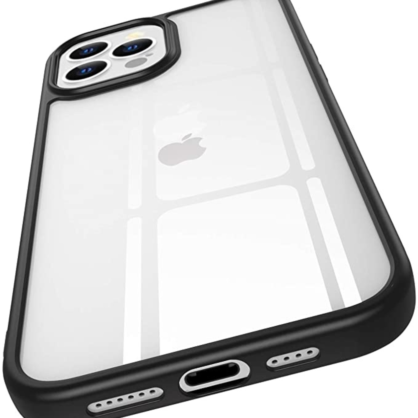 iPhone 12/12 Pro Case - Clear/Black