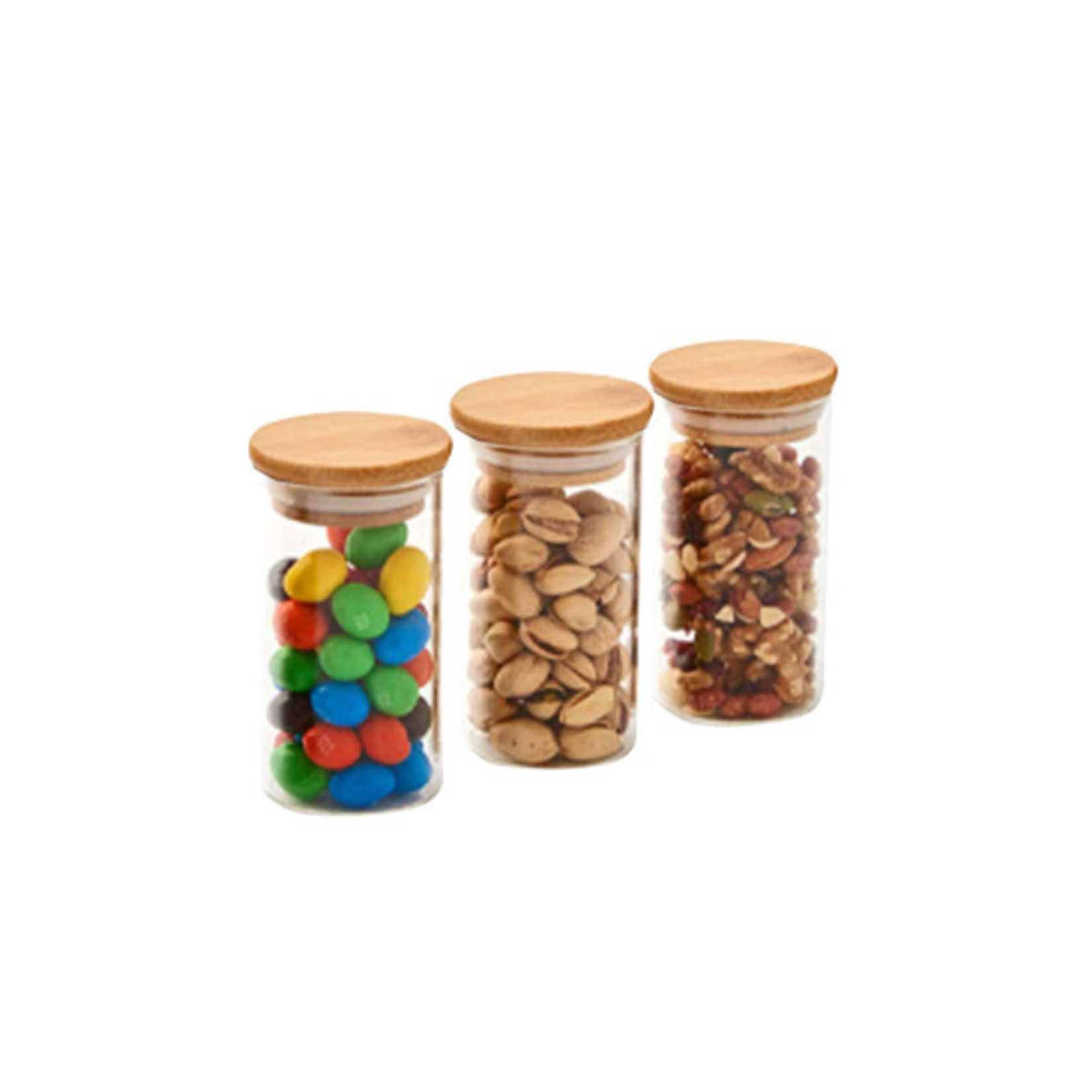 Willdan Glass Spice Jars Set - 3 Pack