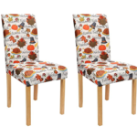 Xamshor Thanksgiving Day Dining Room Chair Slipcovers - 2 Pack