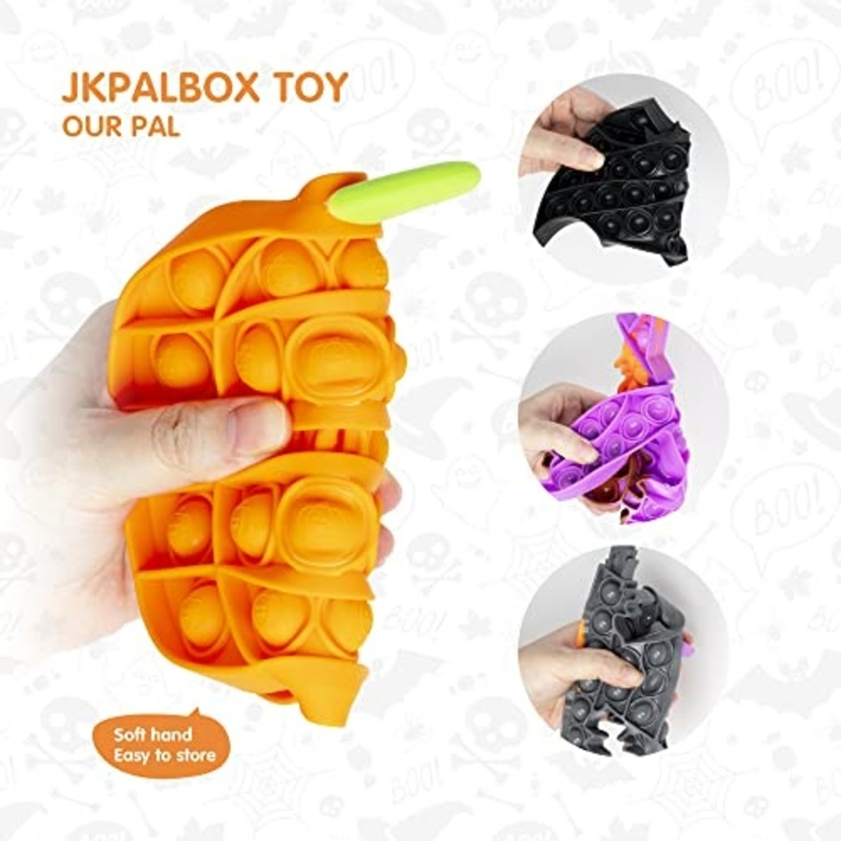 JKPalBox Halloween Fidget Toys Set - 4 Pcs Halloween