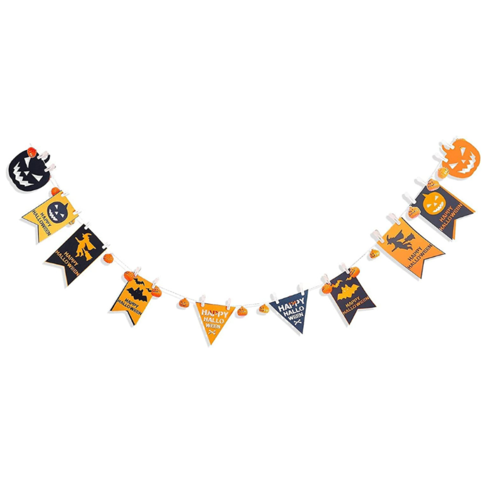 Civigy Pumpkin Halloween LED String Lights & Banner