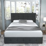 Amolife Modern Button Tufted Bed Frame - Queen