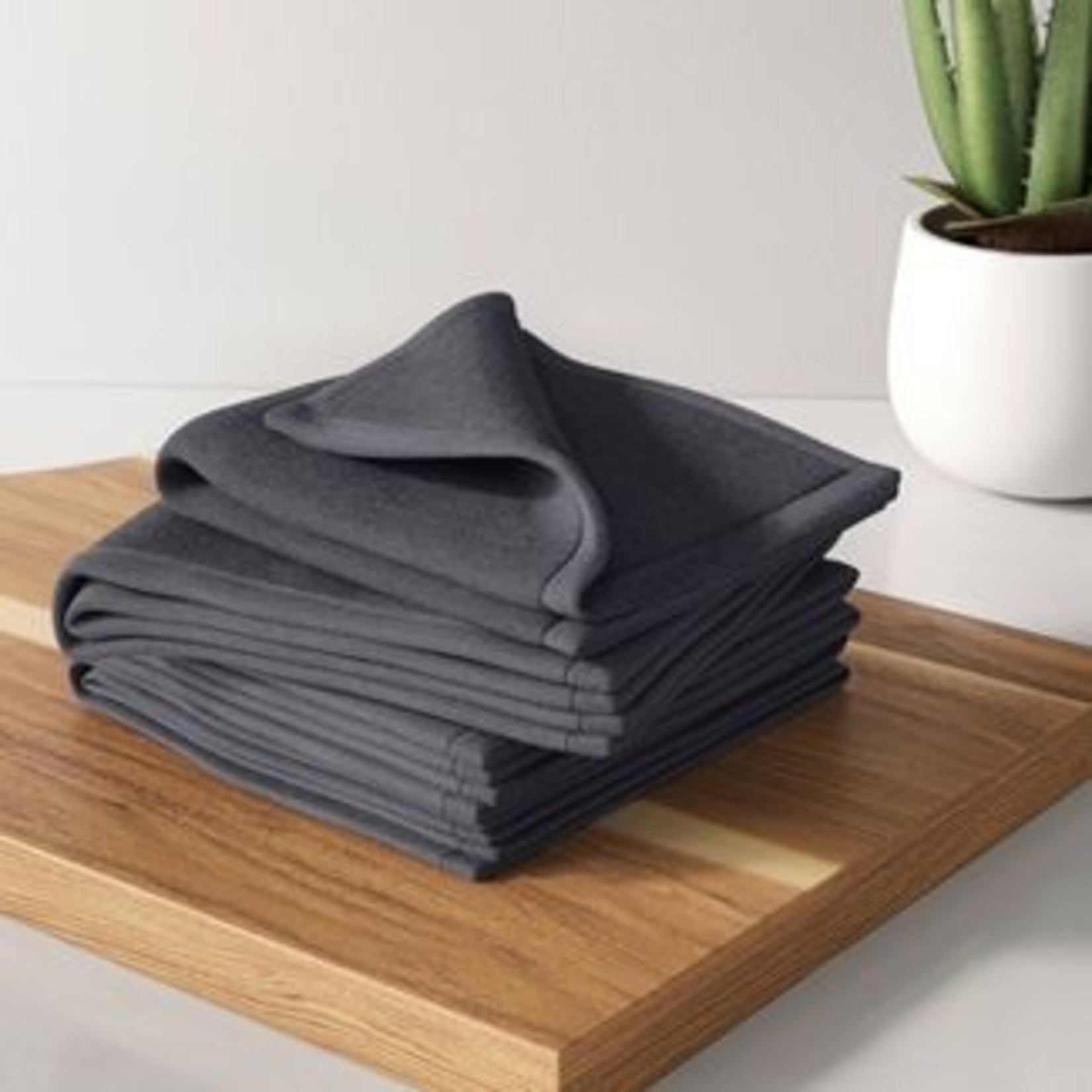 Made By Design Cotton Barmops Gray Kitchen Towels - 4 Pack