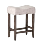 Threshold 24" Rumford Saddle Counter Height Barstool with Wood Leg