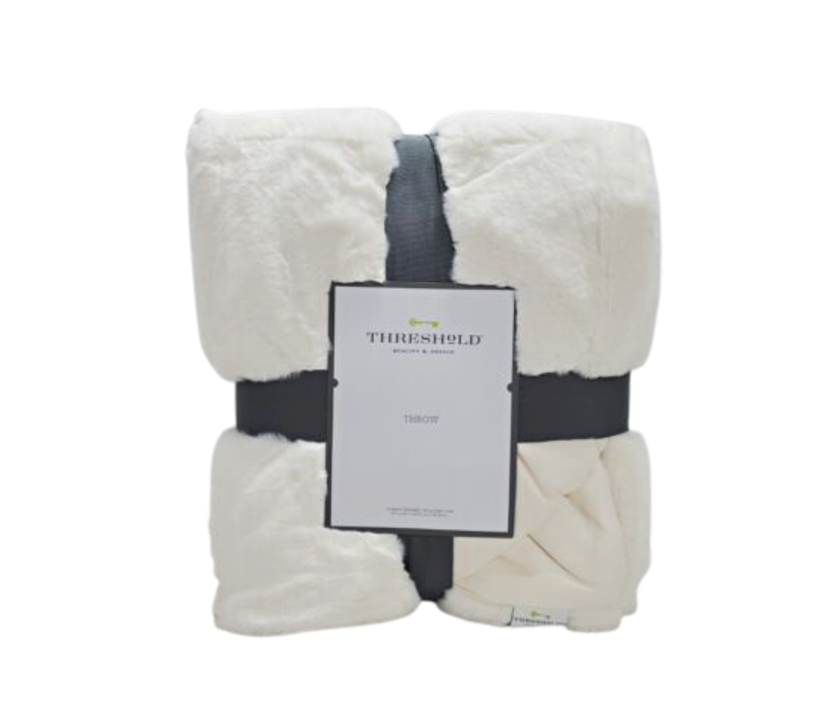 Faux Rabbit Fur Reversible Throw Blanket Top Notch DFW, LLC