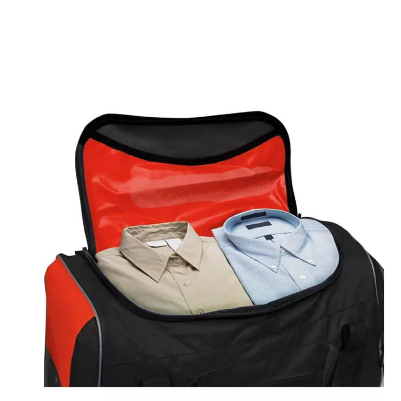 Adventure Travelers Club 22in. Multi-Pocket Rolling Duffle - Red