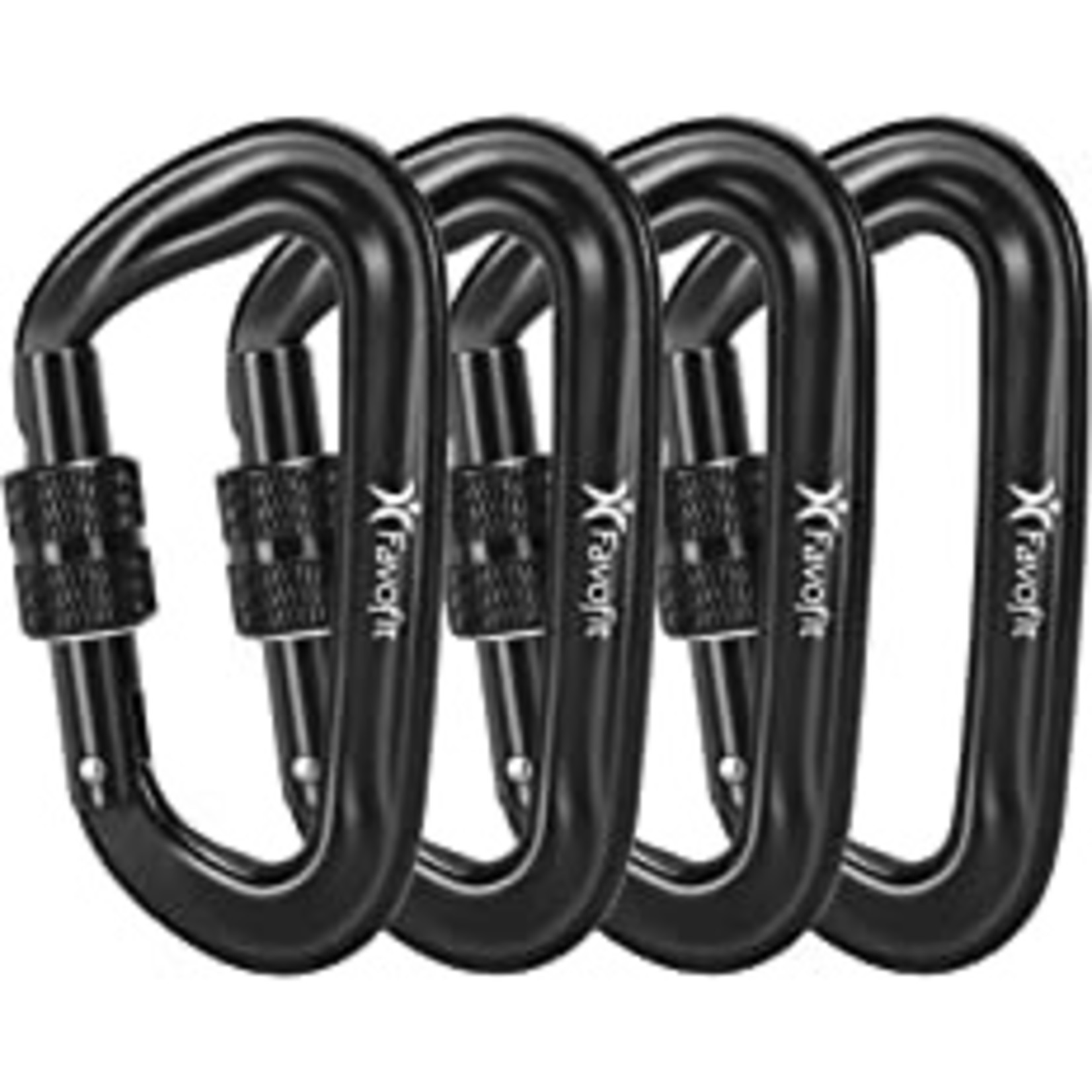 Locking Carabiner Clips 4 Pack Top Notch DFW, LLC