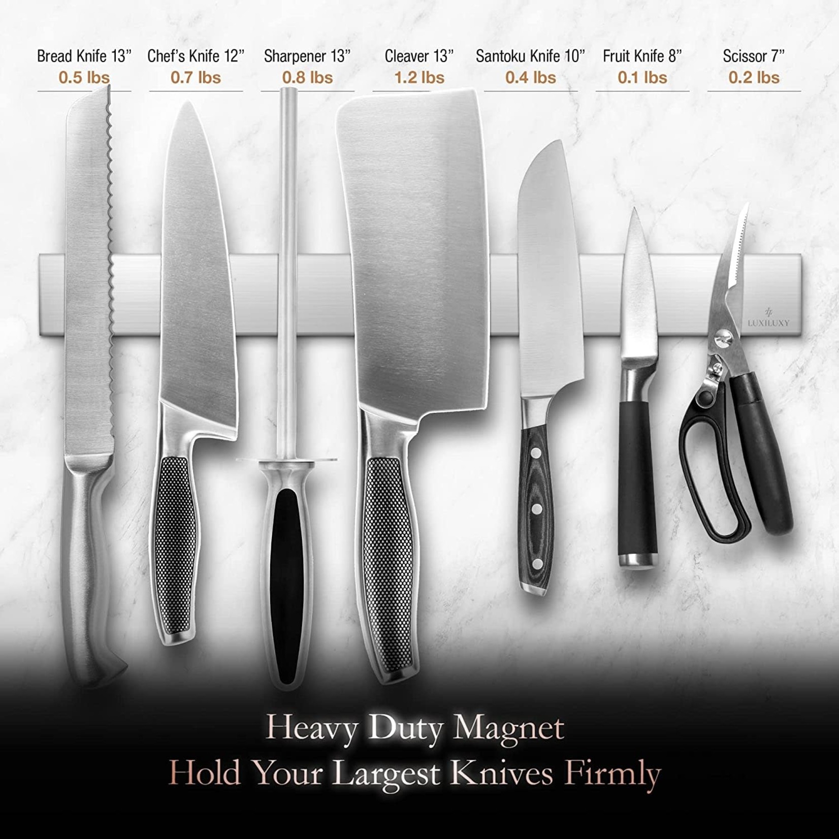 Luxiluxy Magnetic Knife Strip