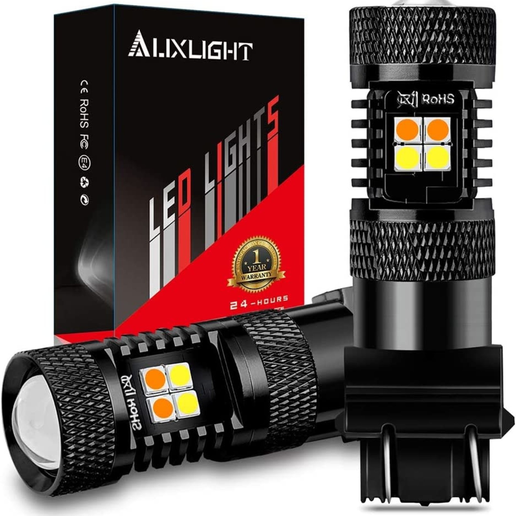 Auxlight Switchback LED Bulbs - White/Amber (Pack of 2)