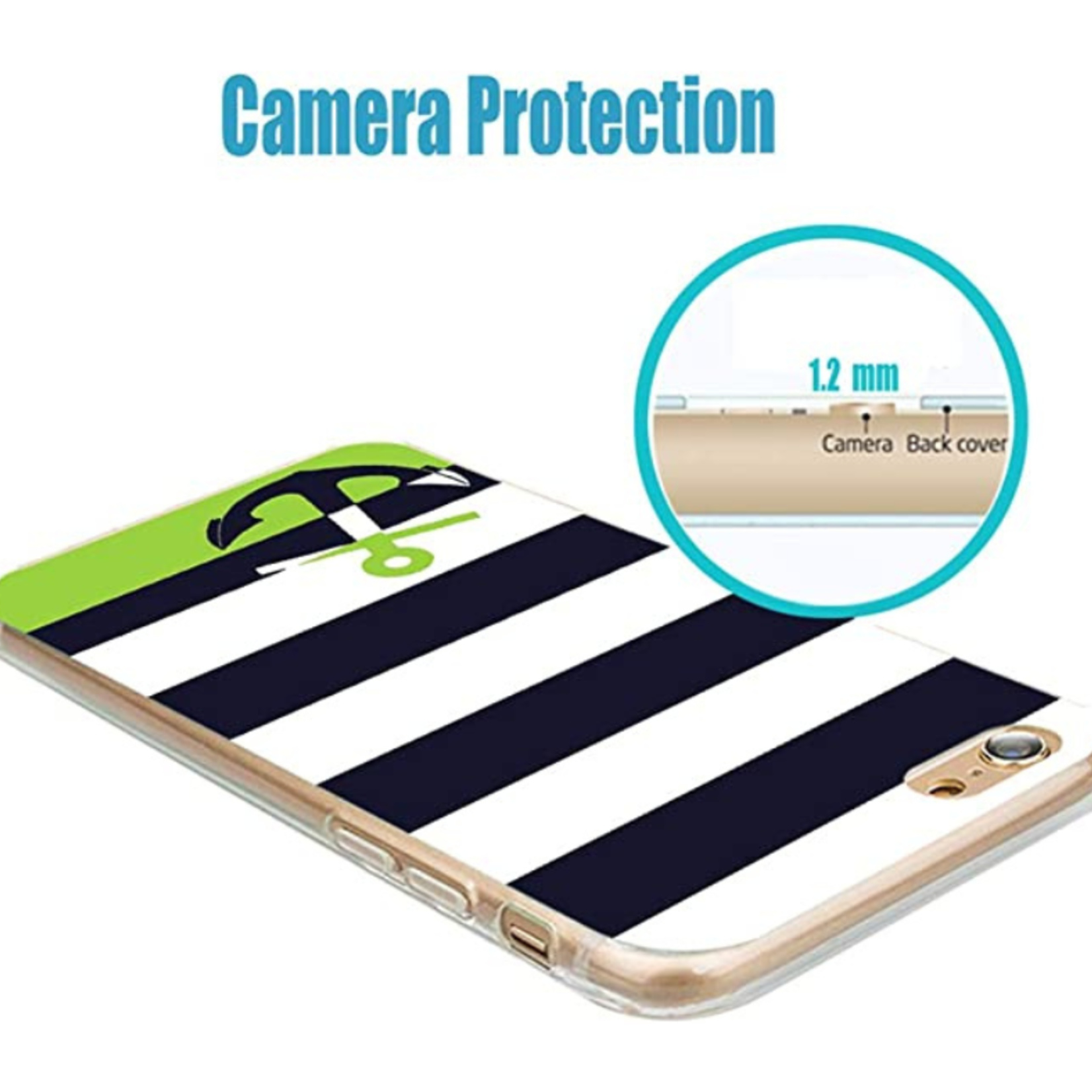 ChiChic iPhone 6 Case - Navy Blue Stripe