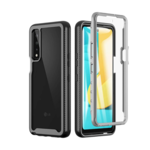 Besinpo LG Stylo 7 5G Full Body Phone Case - Clear/Black