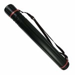 Pacific Arc Expandable Poster Storage Tube - Hard Plastic Black