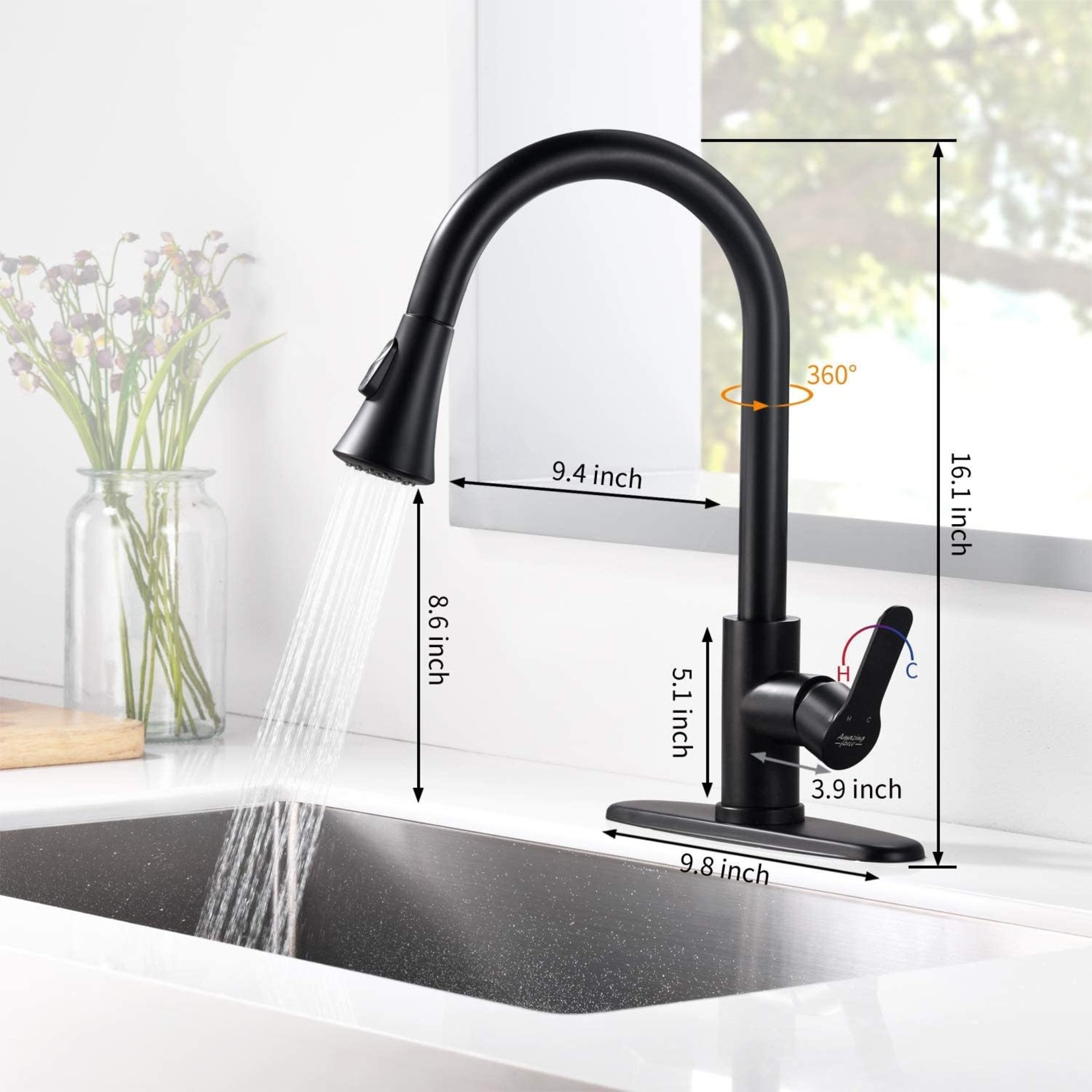 Amazing Force Modern Kitchen Faucet