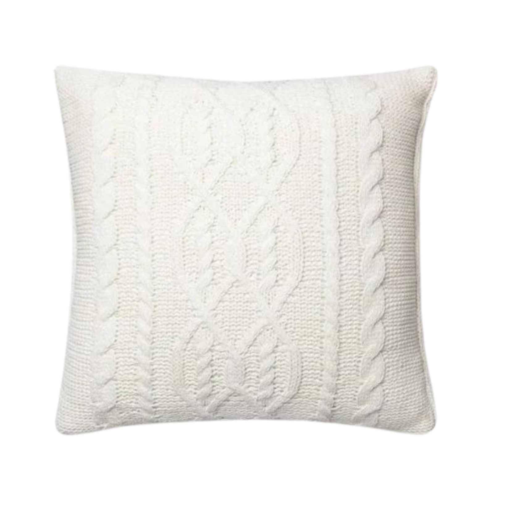 Threshold Oversized Cable Knit Chenille Throw Pillow Set 2- Cream