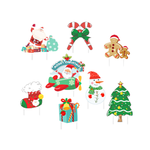 Wironlst Christmas Yard Signs - 8 Pc Set