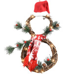 LONGRV Christmas Wreath-Snowman