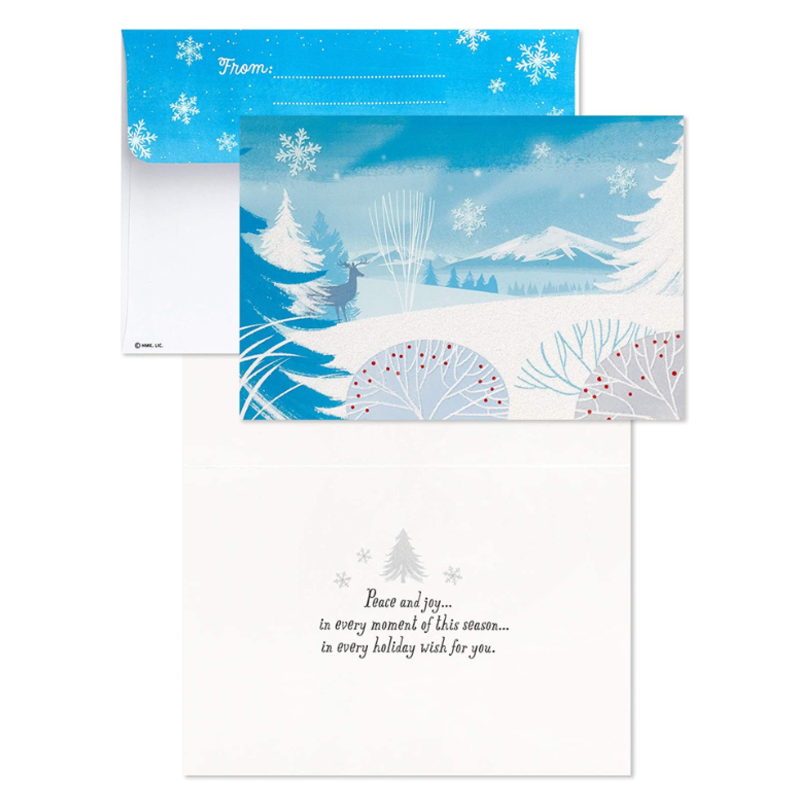 Hallmark Christmas Cards 10 Pcs. - Winter Woods