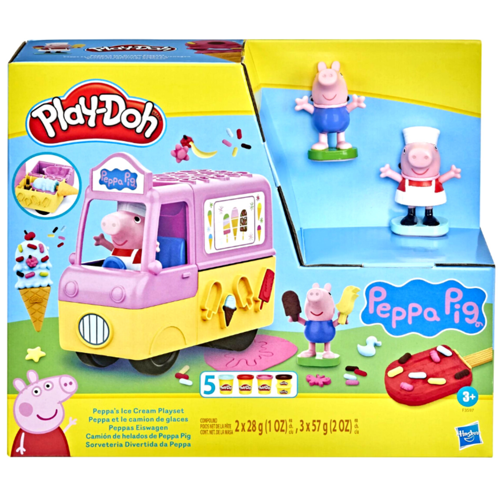 Play- Doh Peppa's Ice Cream Playset -15 Pcs.