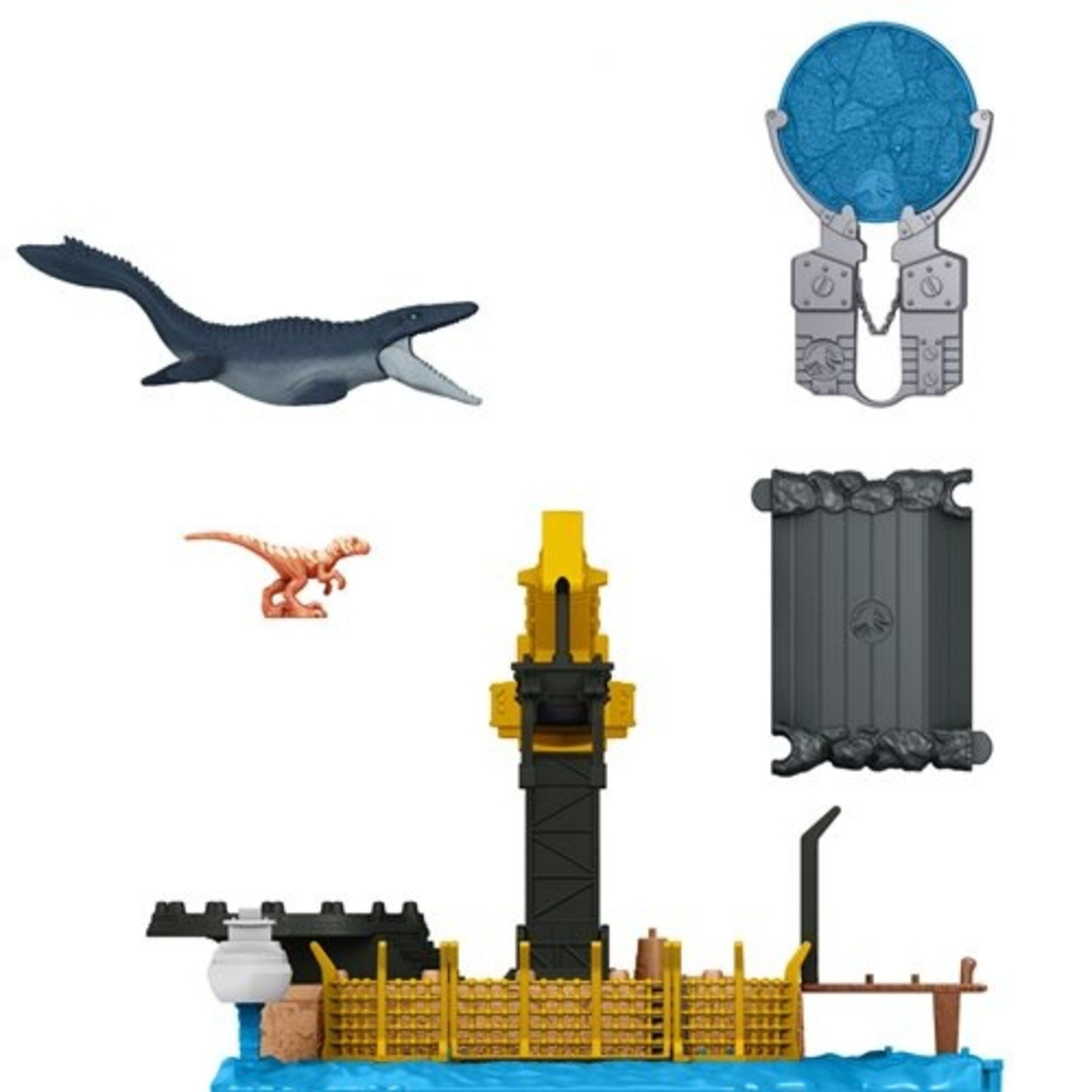 Mattel Jurassic World Mini Mosasaurus Mayhem Playset