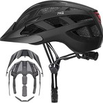 PHZ. Bike Helmet with Light-Adult-Black