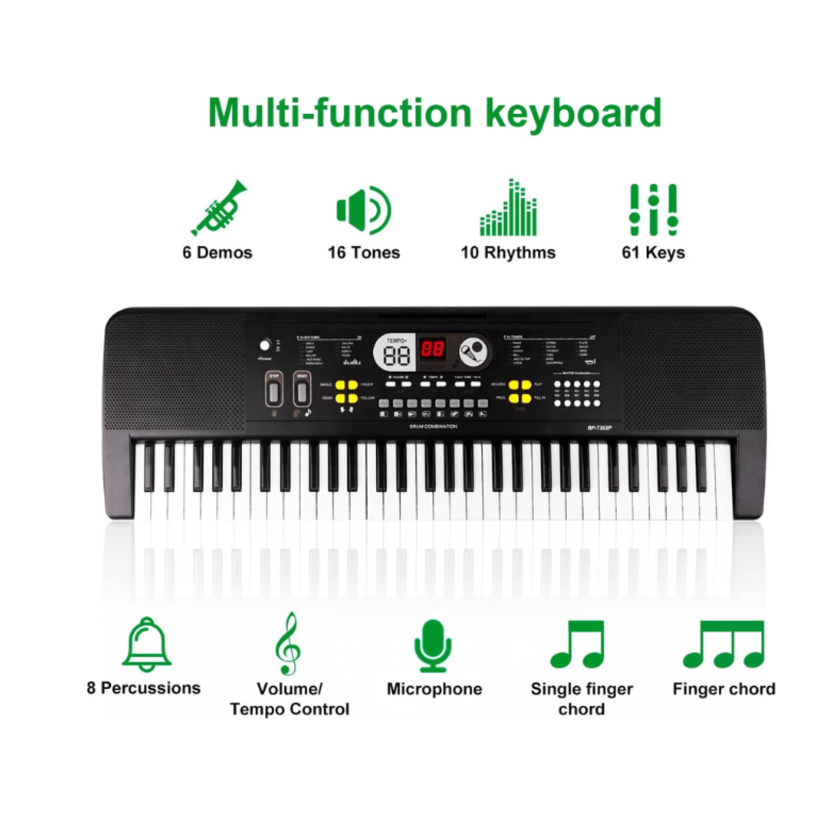 M Sanmersen Electronic Keyboard 61 Keys