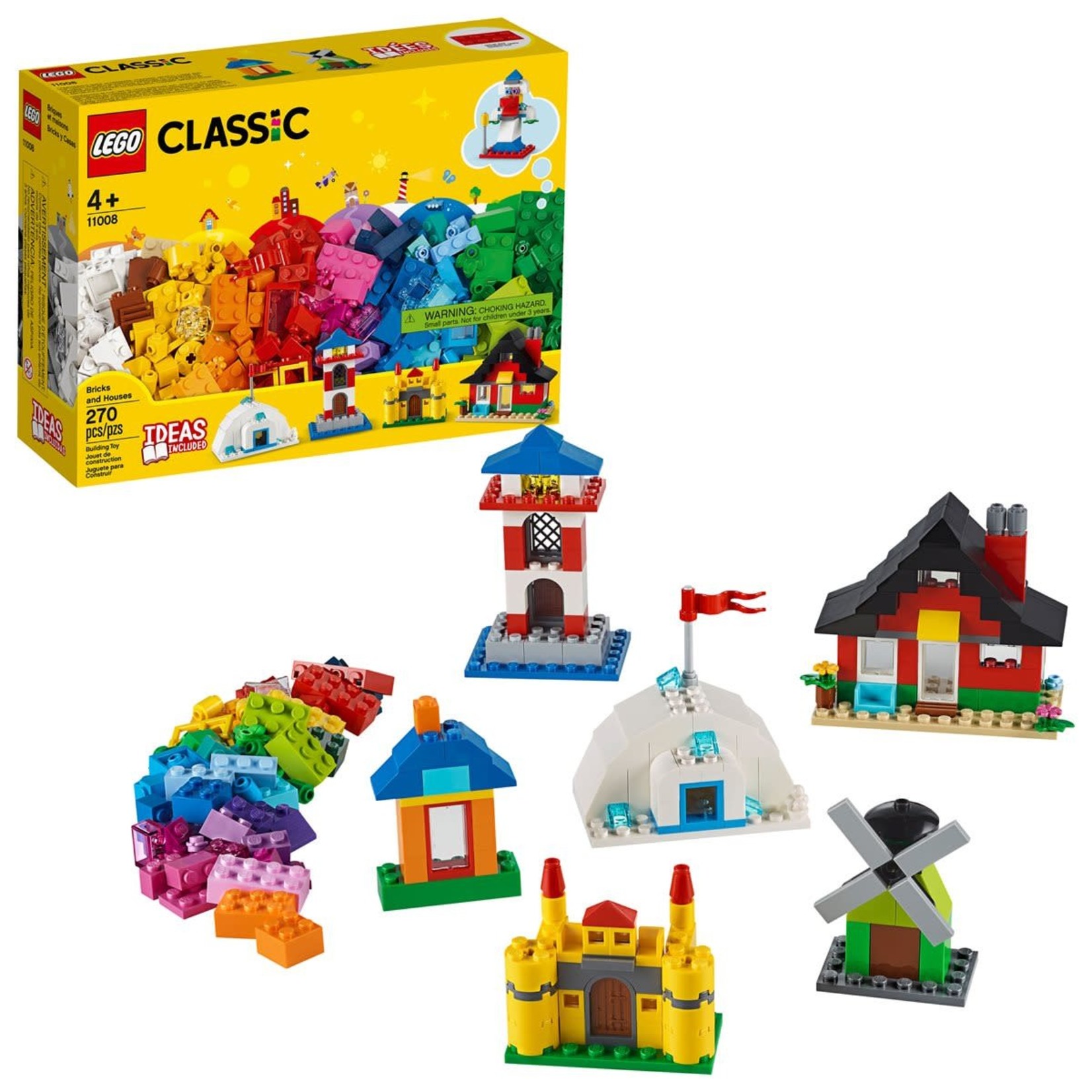Lego Bricks and Houses - 270 Pcs.