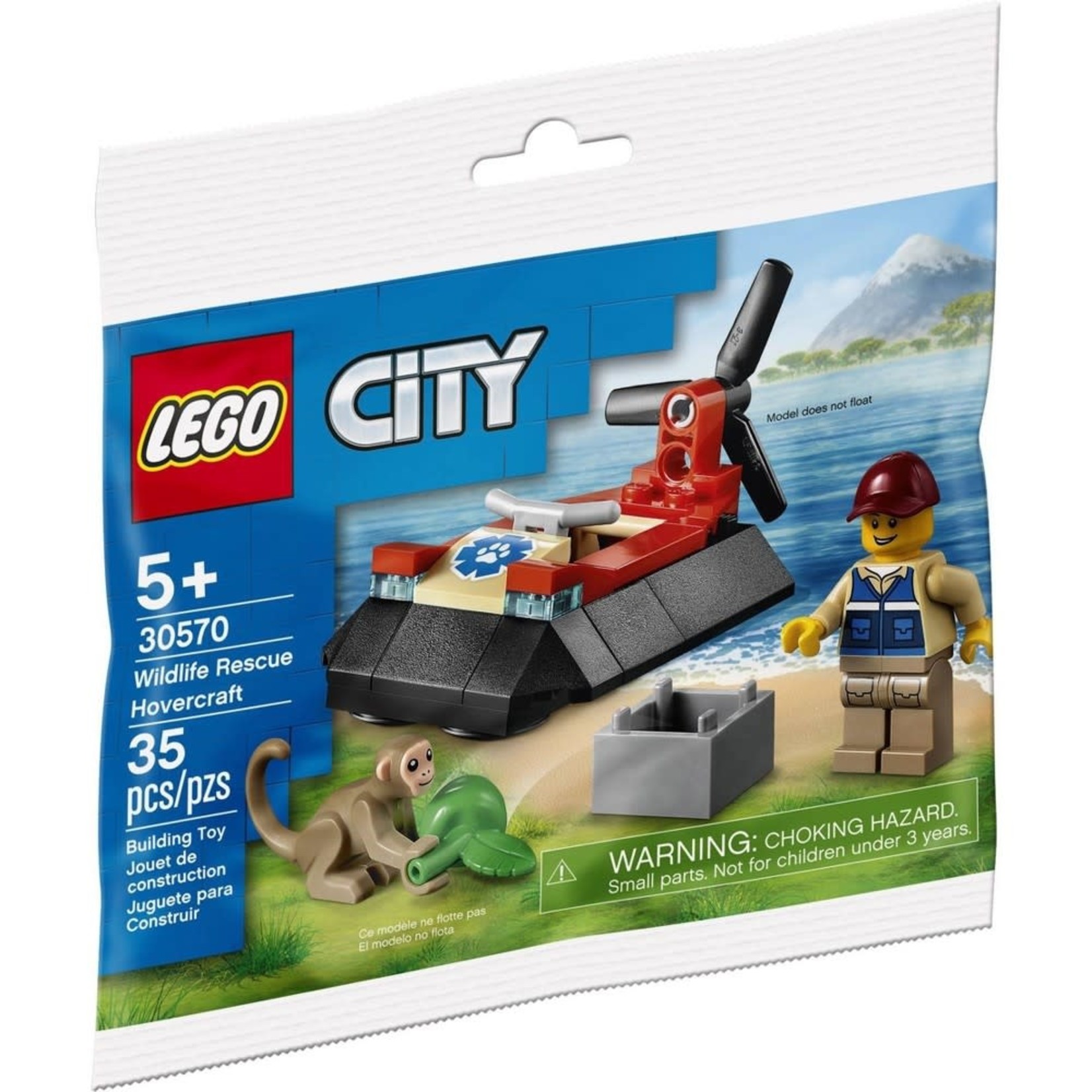 Lego City Wildlife Rescue Hovercraft - 35 Pcs.