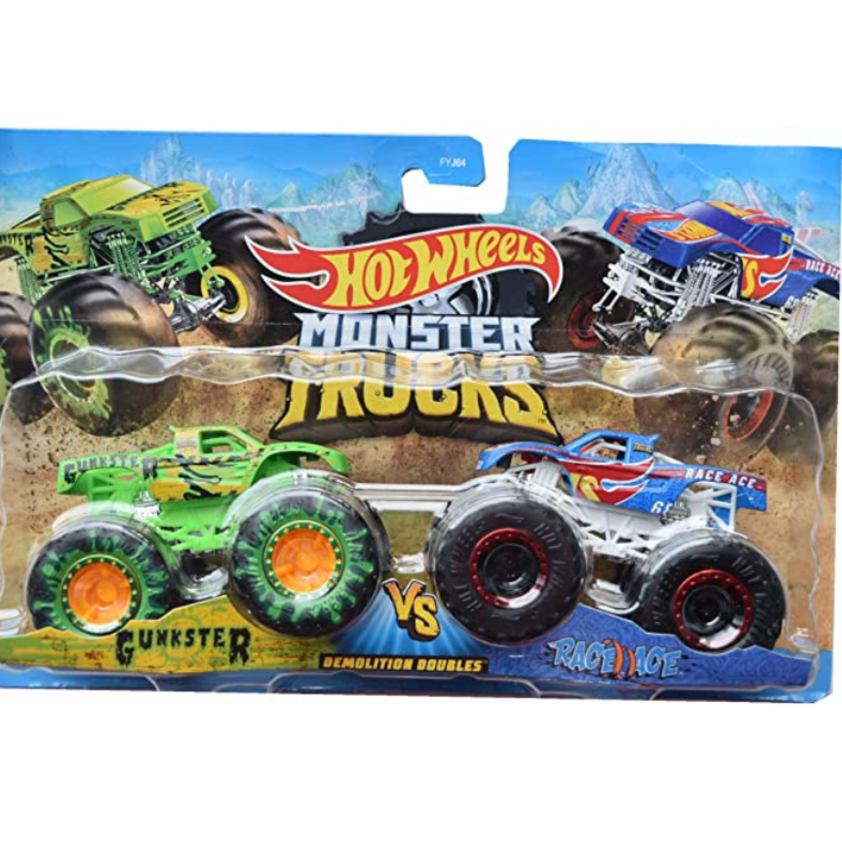 Hot Wheels Monster Trucks 1:64 Scale Demolition Doubles Silverado