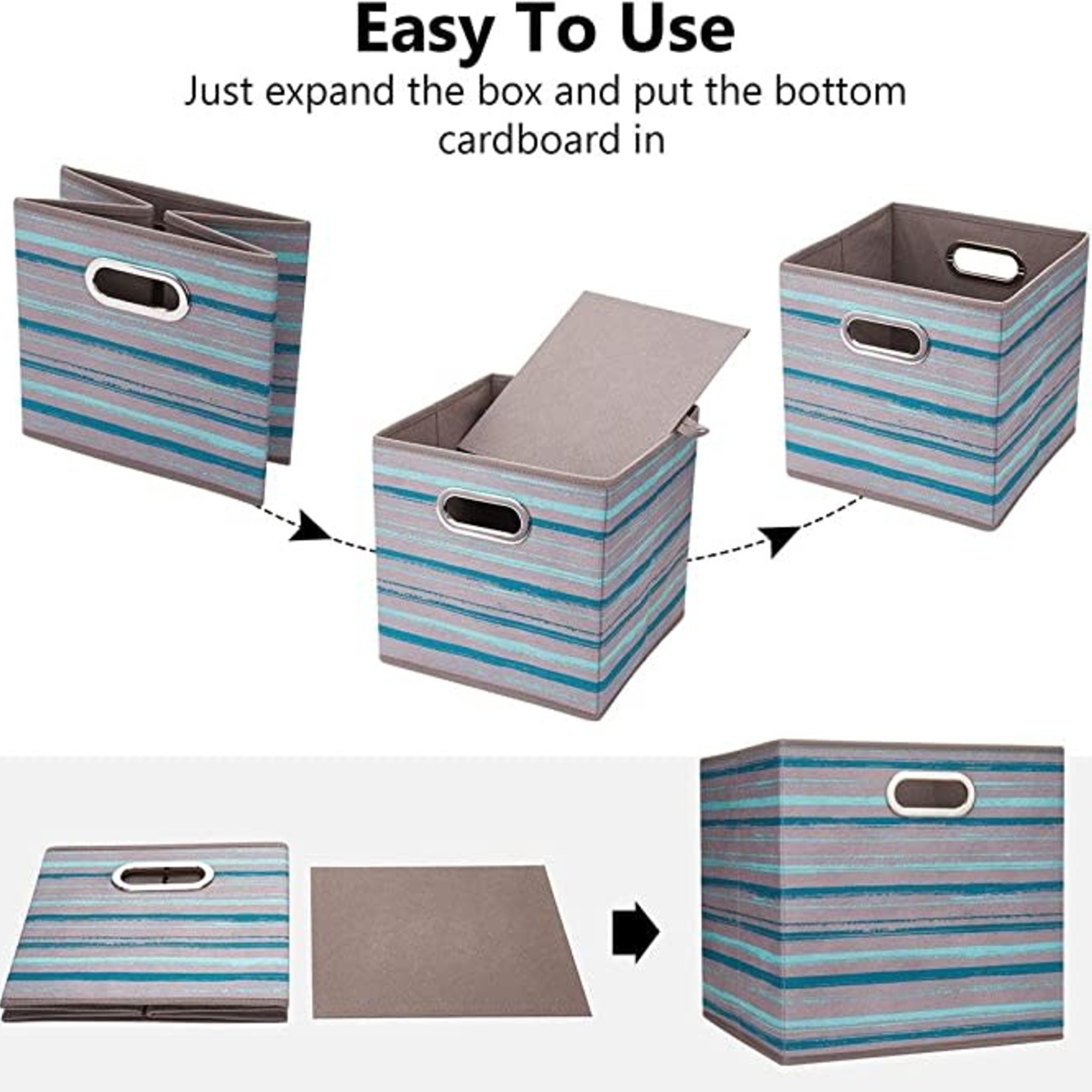 BKGOO Foldable Fabric Storage Boxes