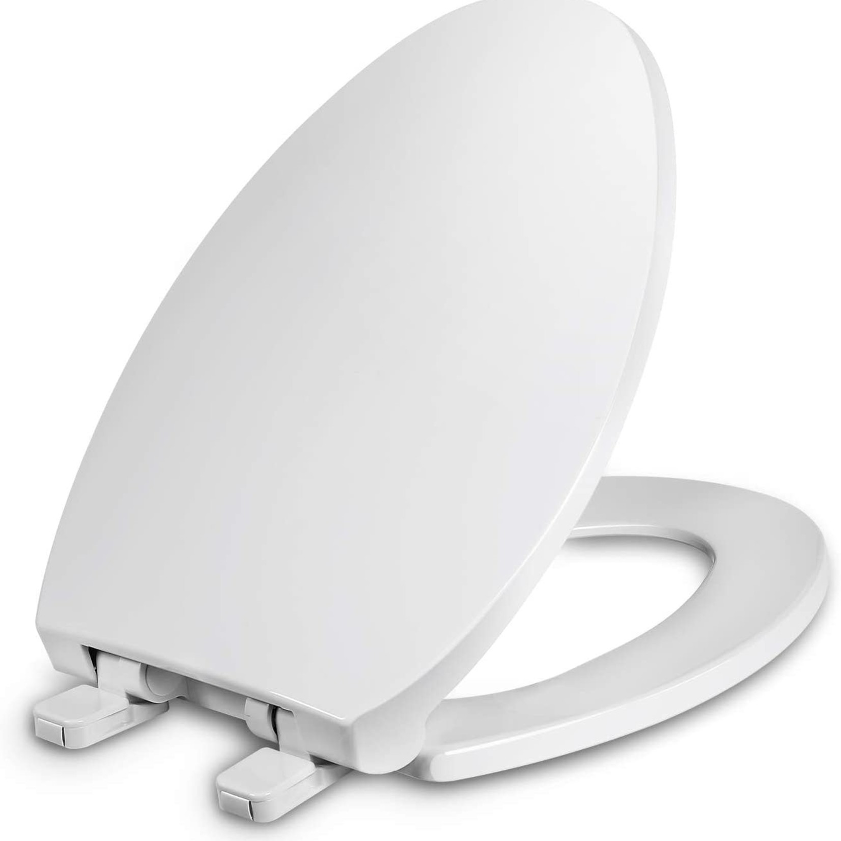 Wssrogy Elongated Toilet Seat W/Cover- White