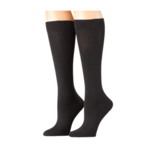 Silver Steps Compression Socks, S/M- Black