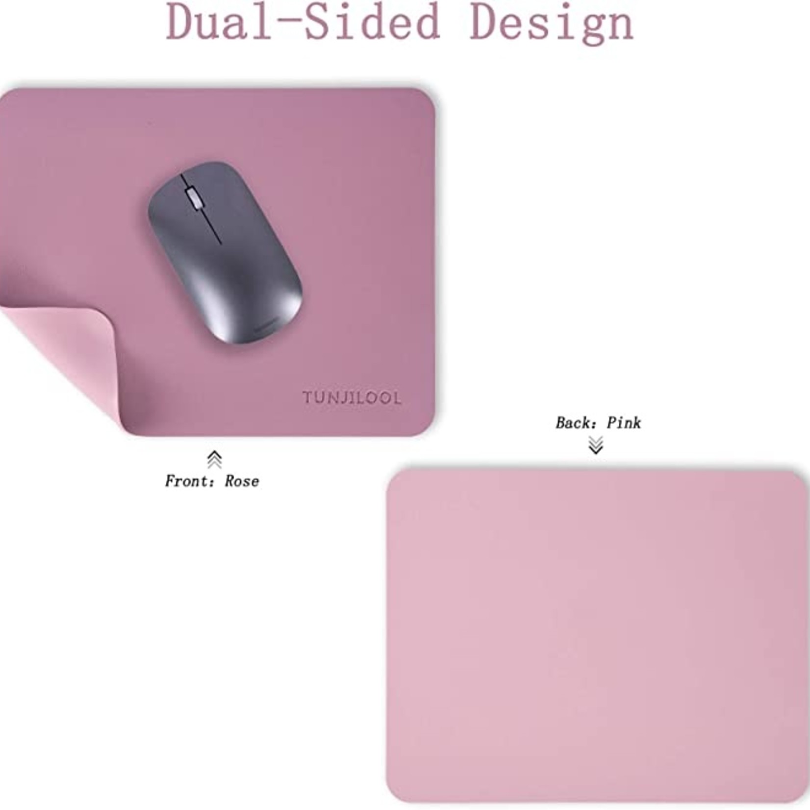 Tunjilool Leather Mouse Pad- Pink/Purple