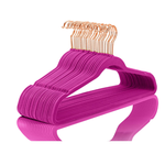 Mizgi Premium Velvet Hangers - Pack of 50 - Pink