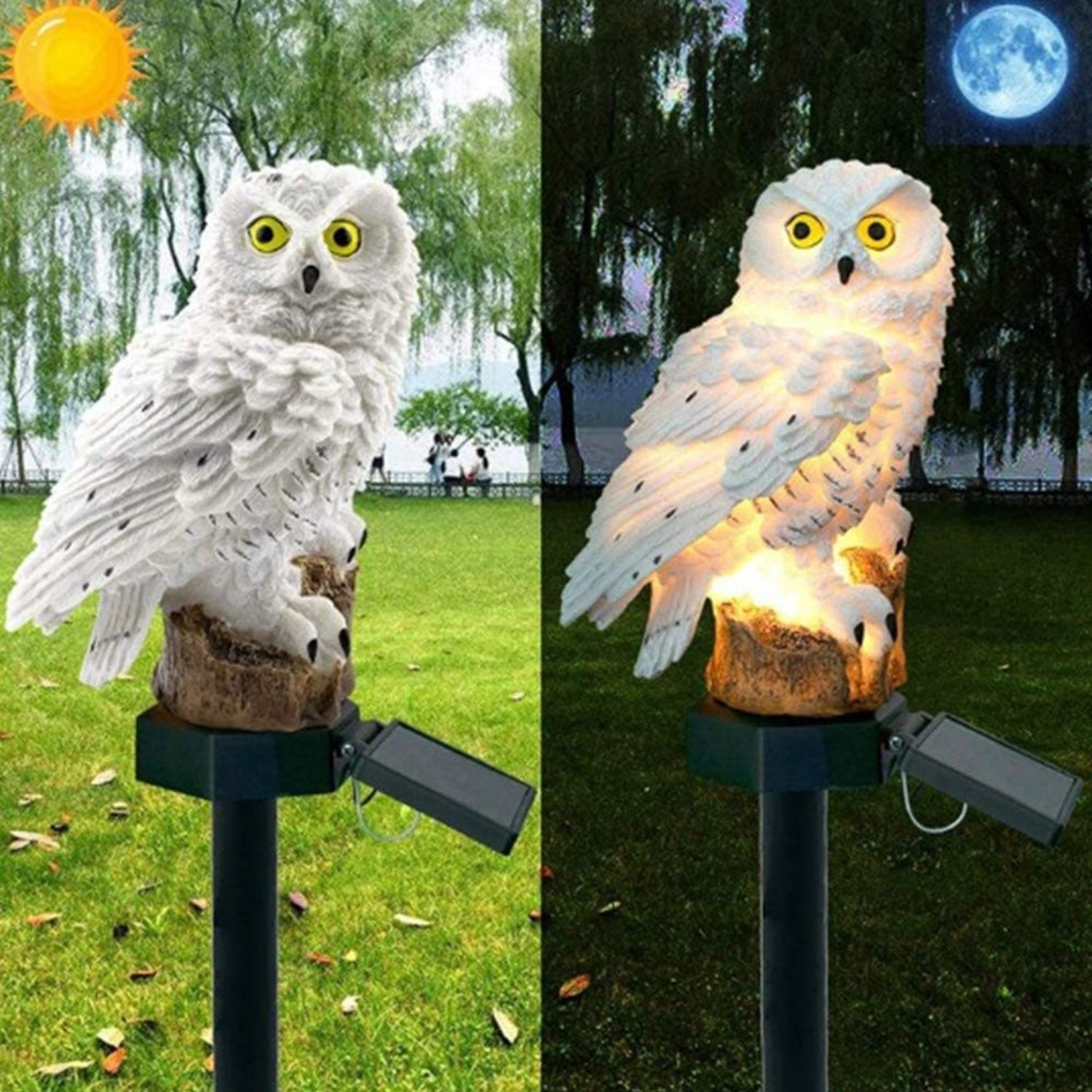 WallFia Garden Solar Light - Owl