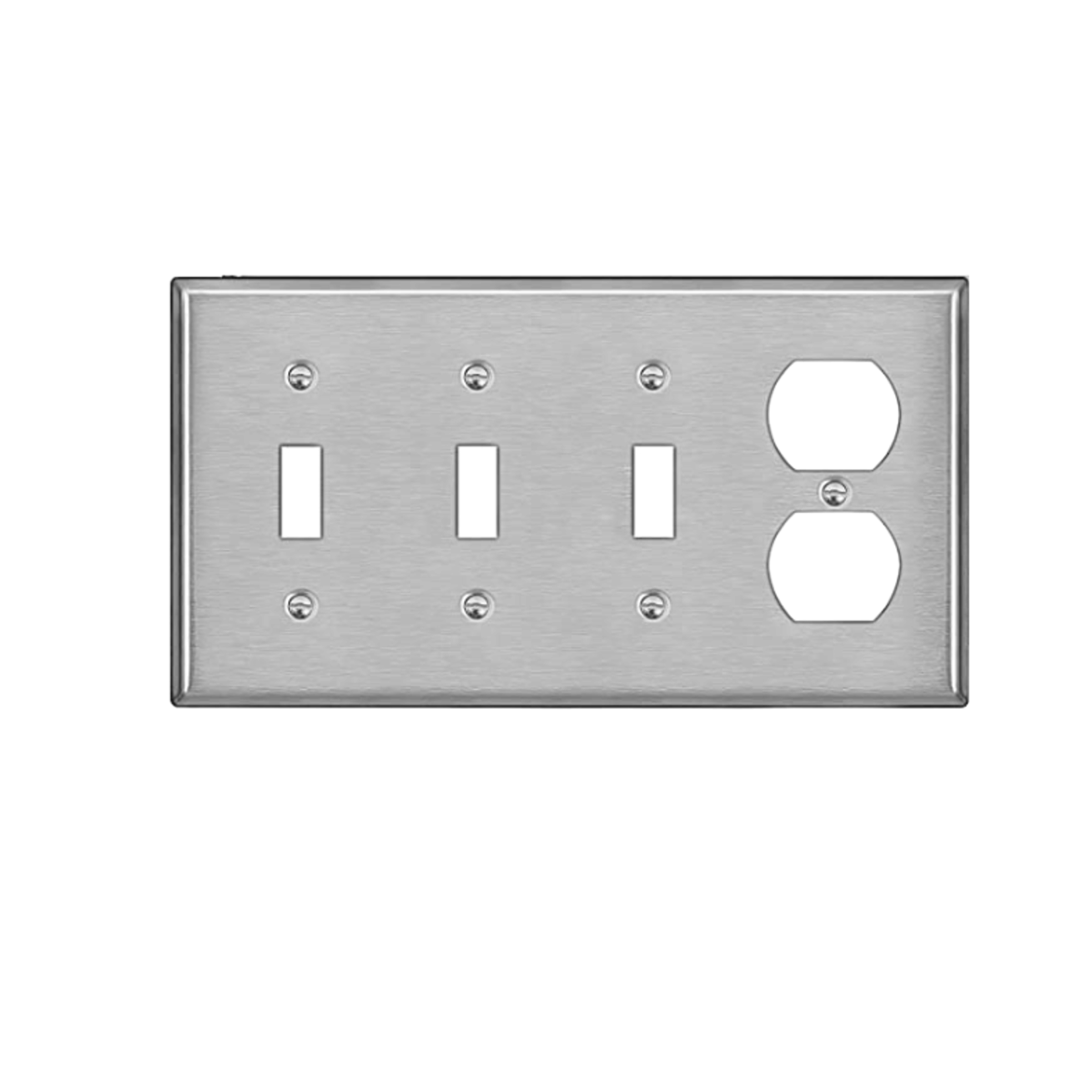 Bestten 4-Gang Combo Metal Wall Plate