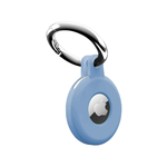 Sin Vin AirTag Case with Keychain Ring - Light Blue