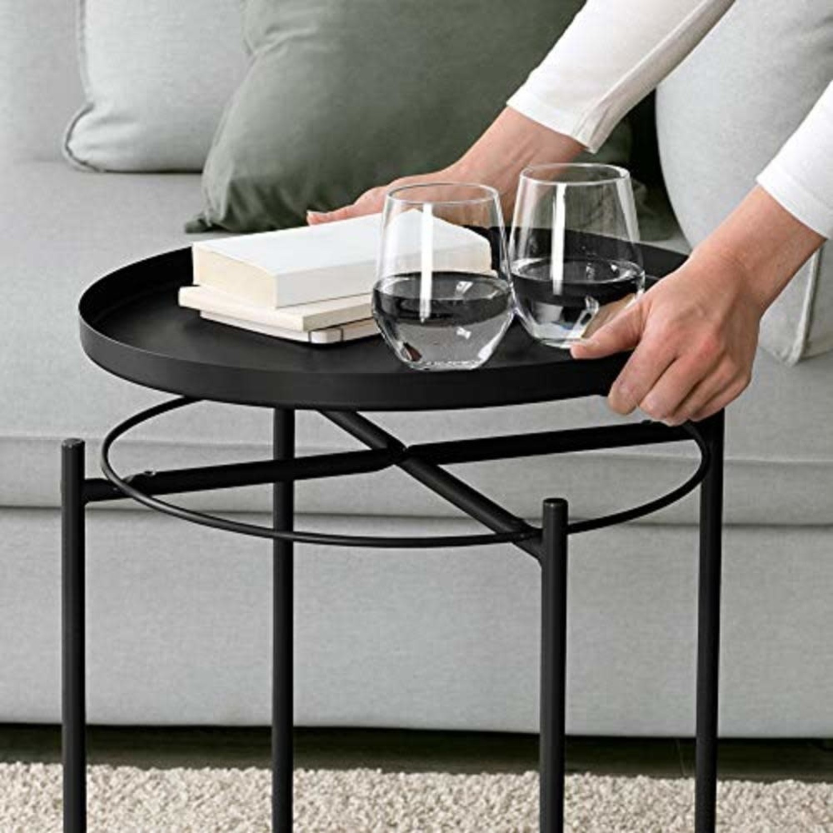 Tiita Metal Accent Table - Black