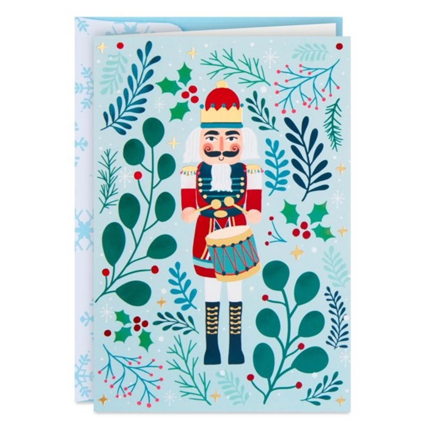 Hallmark Christmas Cards- Greenery Nutcracker