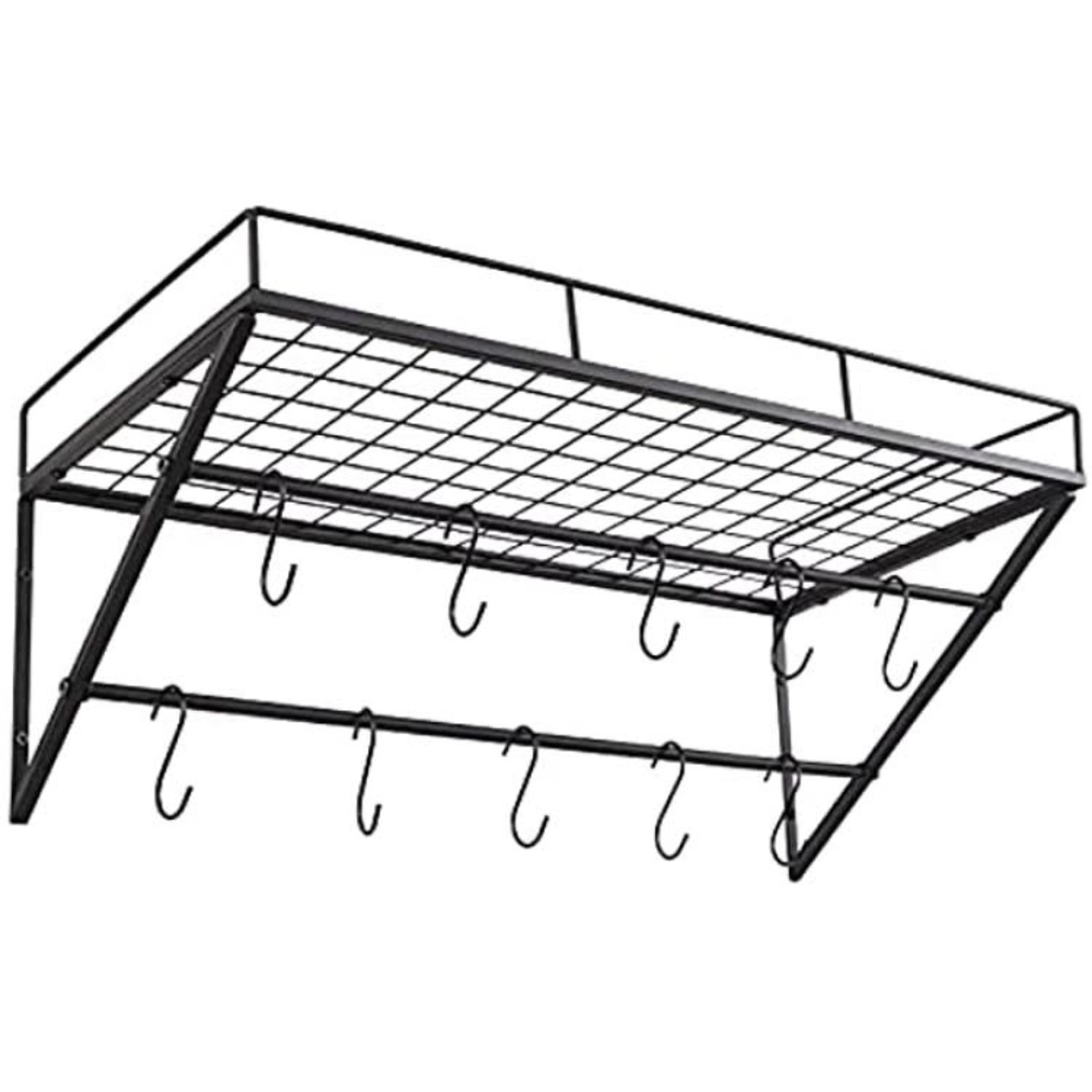 Pot Racks - Premier Collection PR8B-24 Series Wall Mounted 24